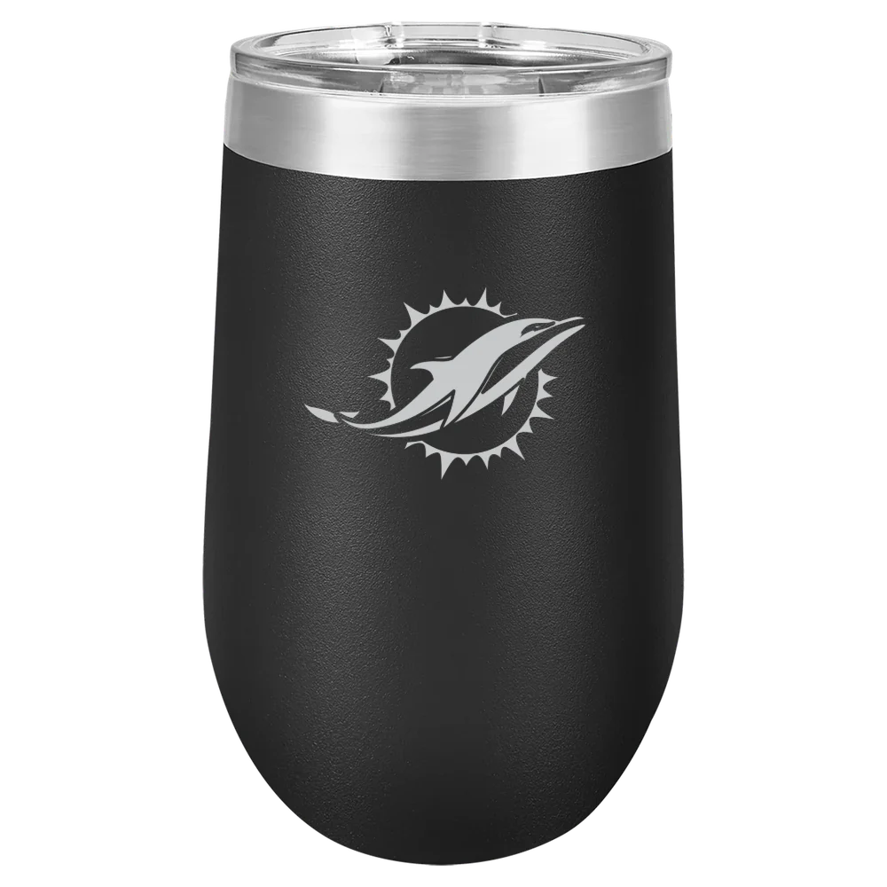 Miami Dolphins Polar Camel 16 oz. Stemless Wine Tumbler