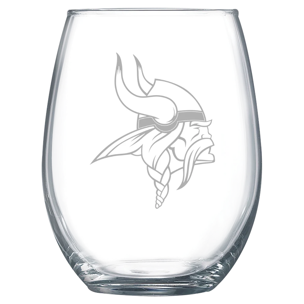 Minnesota Vikings Polar Camel 15 oz. Stemless Wine Glass