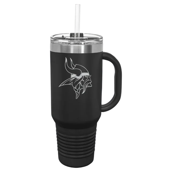 Minnesota Vikings Polar Camel 40 oz. Travel Mug with Snap Lid & Straw