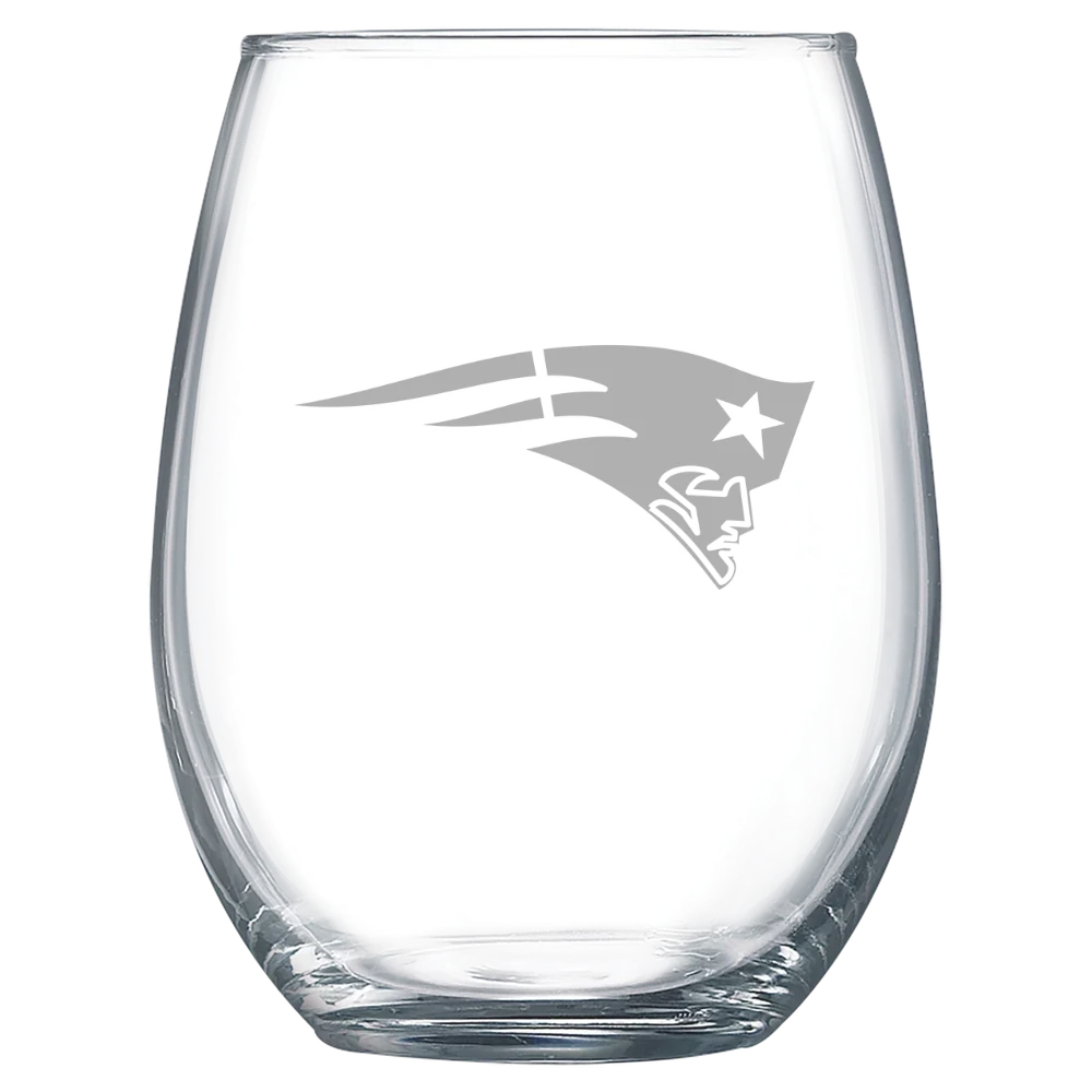 New England Patriots Polar Camel 15 oz. Stemless Wine Glass