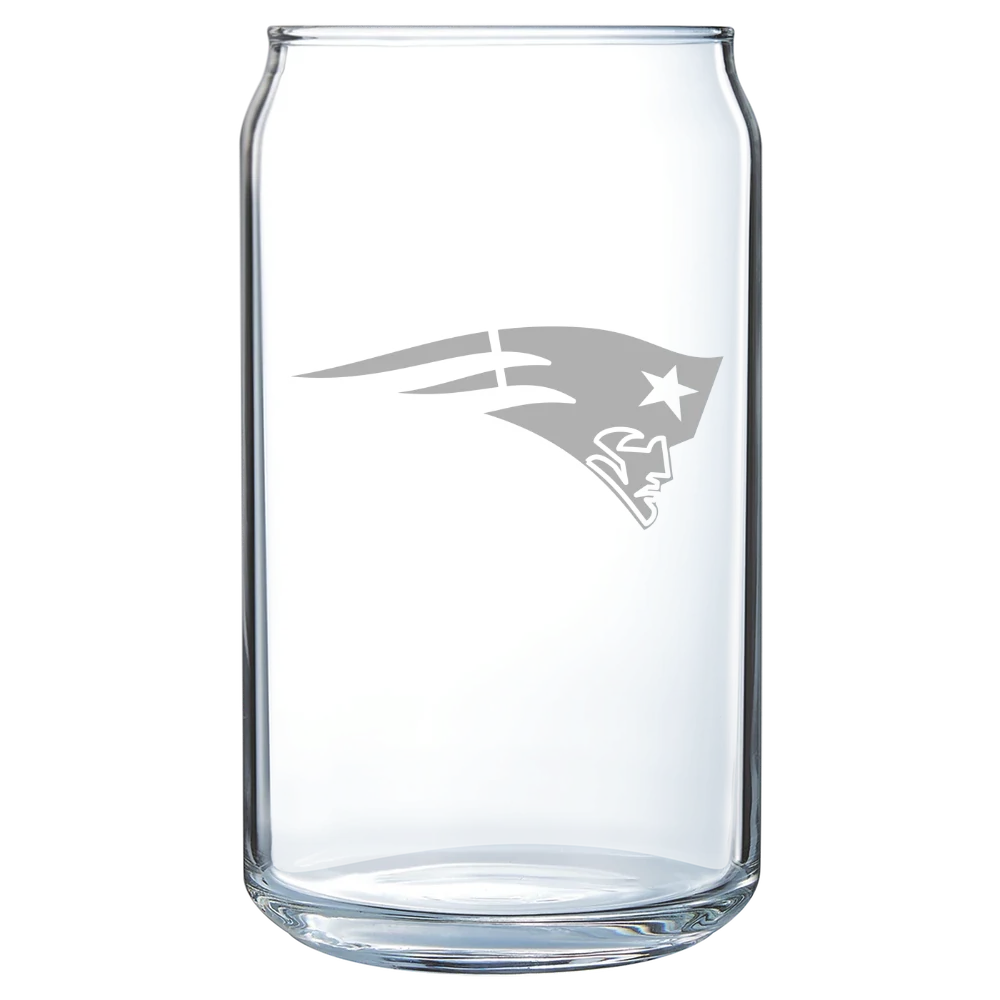 New England Patriots Polar Camel 16 oz. Can Glass
