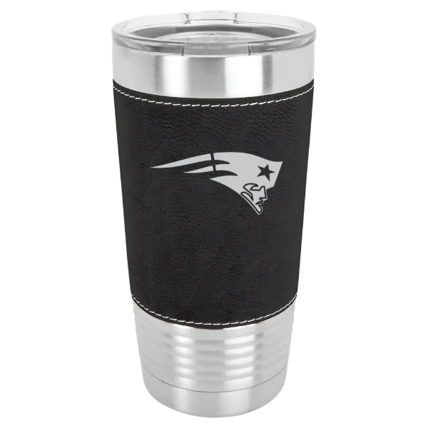 New England Patriots Polar Camel 20 oz. Leatherette Grip Tumbler with Standard Lid