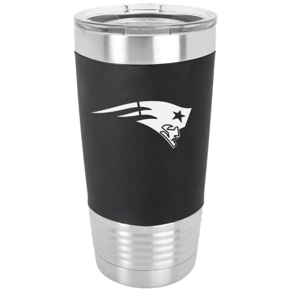 New England Patriots Polar Camel 20 oz. Silicone Grip Tumbler with Standard Lid