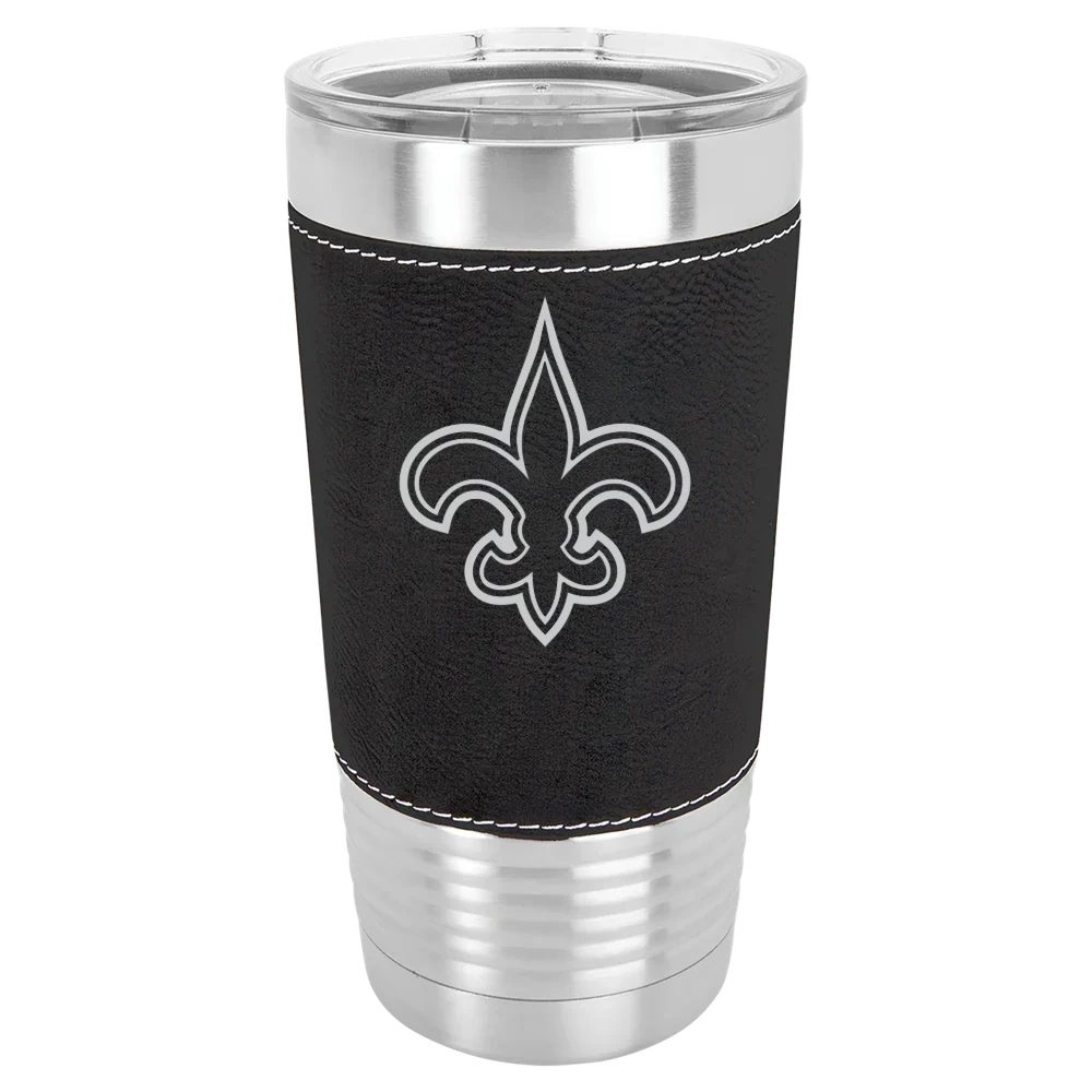 New Orleans Saints Polar Camel 20 oz. Leatherette Grip Tumbler with Standard Lid