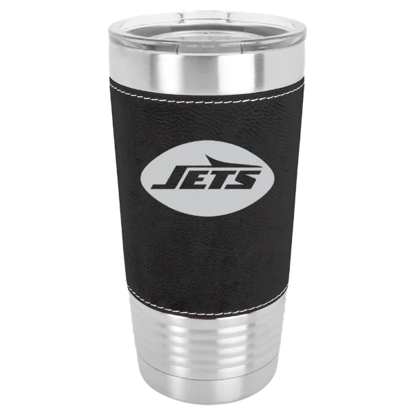 New York Jets Polar Camel 20 oz. Leatherette Grip Tumbler with Standard Lid