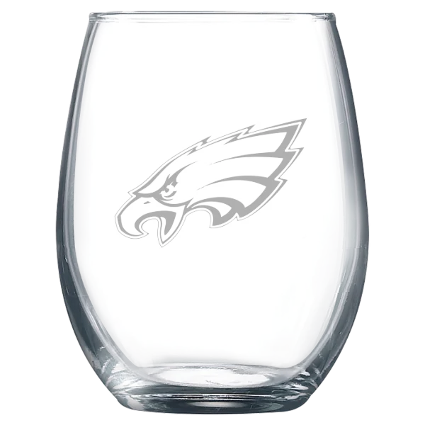 Philadelphia Eagles Polar Camel 9 oz. Stemless Wine Glass