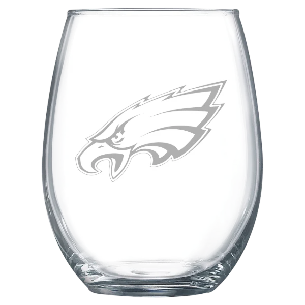 Philadelphia Eagles Polar Camel 15 oz. Stemless Wine Glass