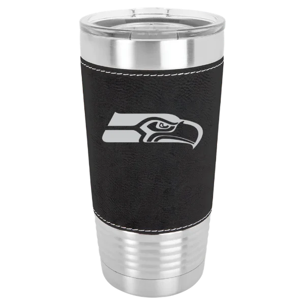 Seattle Seahawks Polar Camel 20 oz. Leatherette Grip Tumbler with Standard Lid