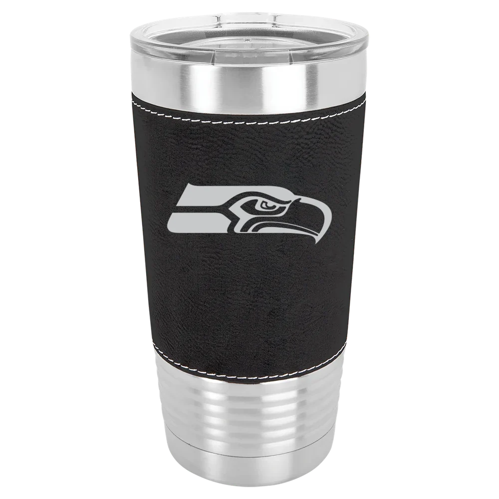 Seattle Seahawks Polar Camel 20 oz. Leatherette Grip Tumbler with Standard Lid