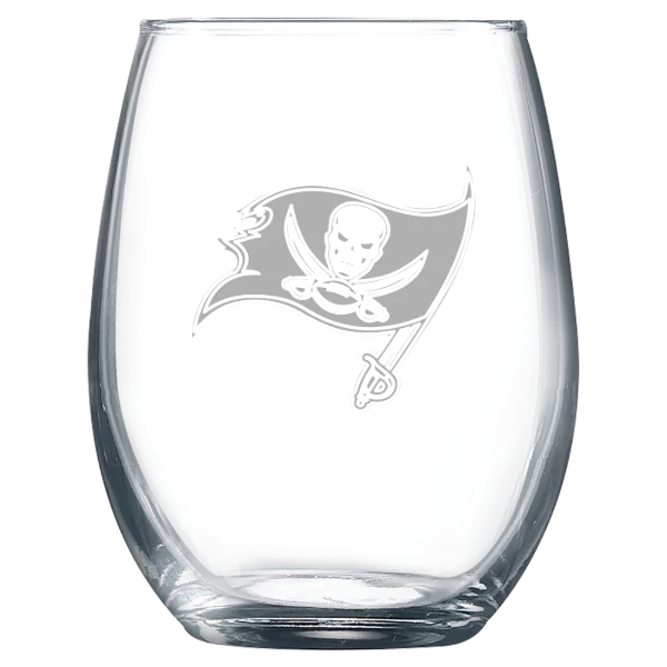 Tampa Bay Buccaneers Polar Camel 9 oz. Stemless Wine Glass