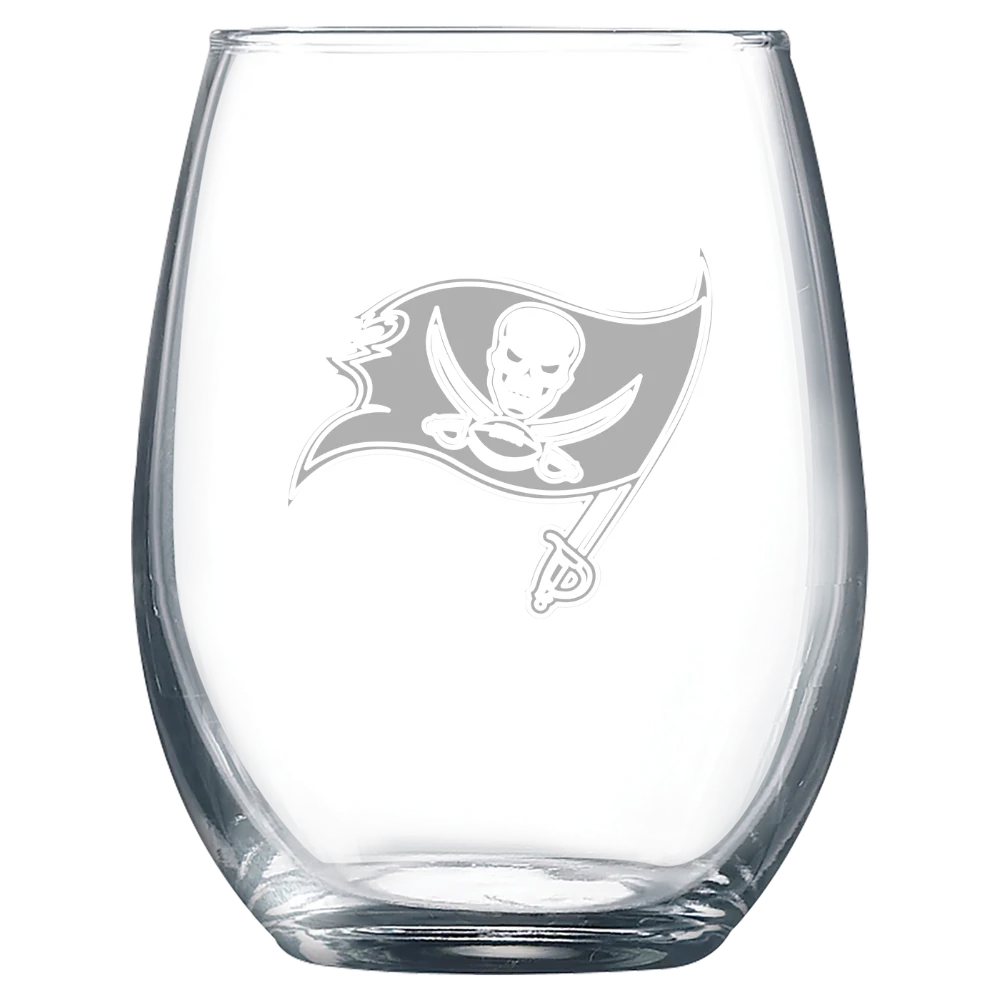 Tampa Bay Buccaneers Polar Camel 9 oz. Stemless Wine Glass