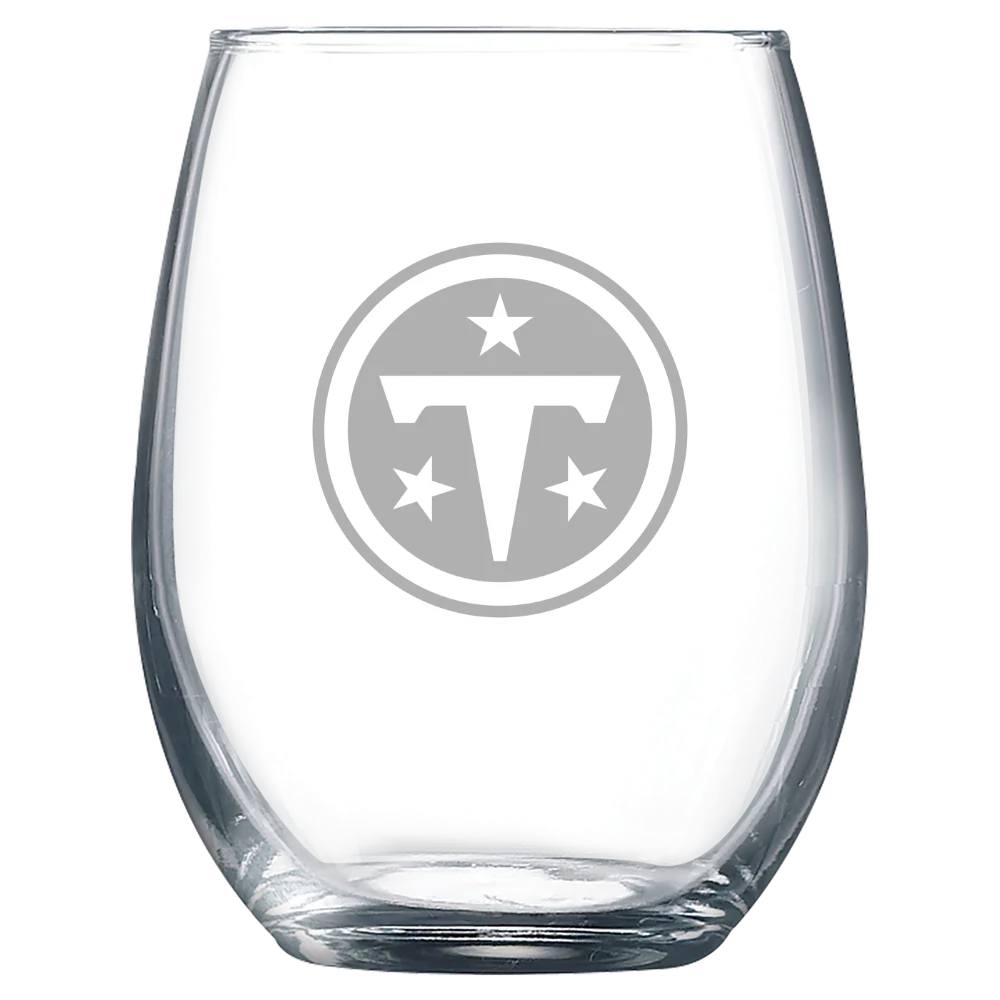 Tennessee Titans Polar Camel 9 oz. Stemless Wine Glass