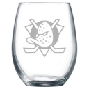 Anaheim Ducks Polar Camel 9 oz. Stemless Wine Glass