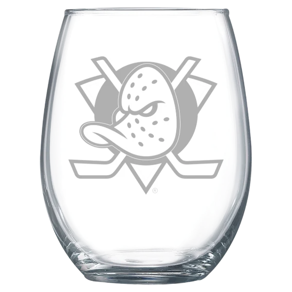 Anaheim Ducks Polar Camel 15 oz. Stemless Wine Glass