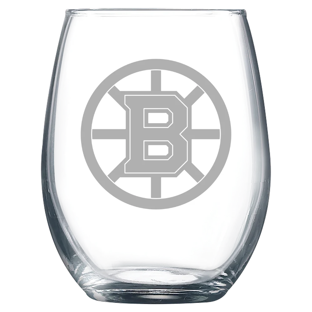Boston Bruins Polar Camel 9 oz. Stemless Wine Glass