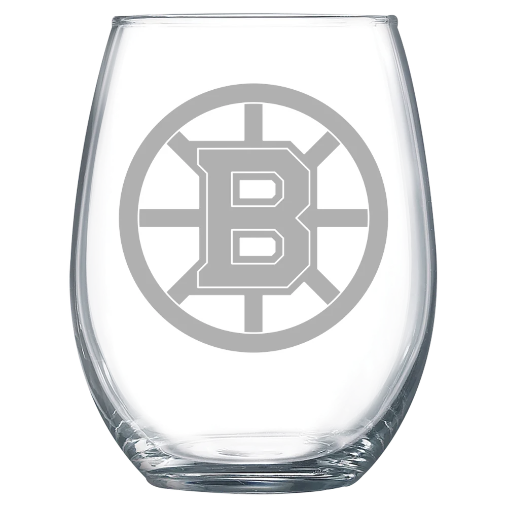 Boston Bruins Polar Camel 15 oz. Stemless Wine Glass