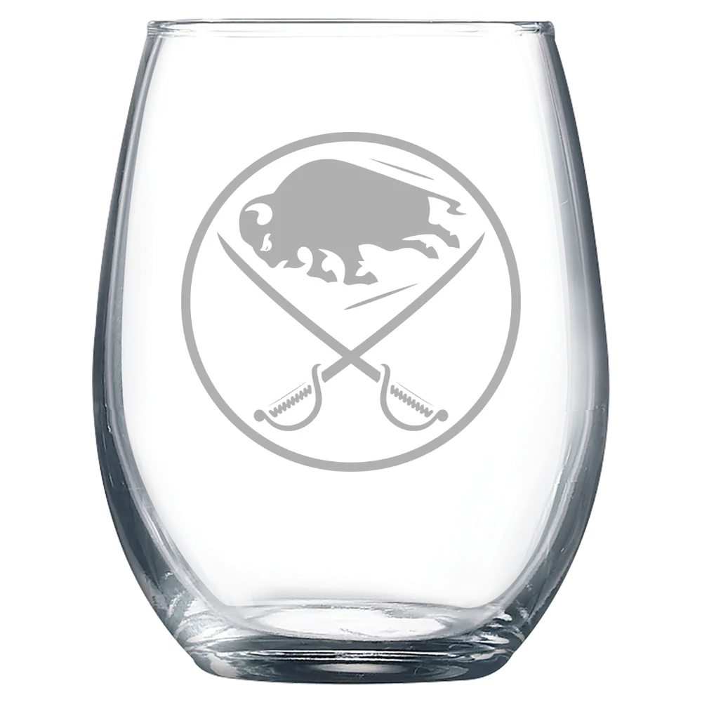 Buffalo Sabres Polar Camel 9 oz. Stemless Wine Glass