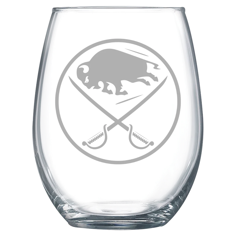 Buffalo Sabres Polar Camel 15 oz. Stemless Wine Glass