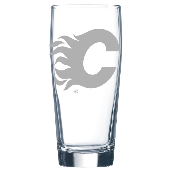 Calgary Flames Polar Camel 16 oz. Willi Becher Beer Glass