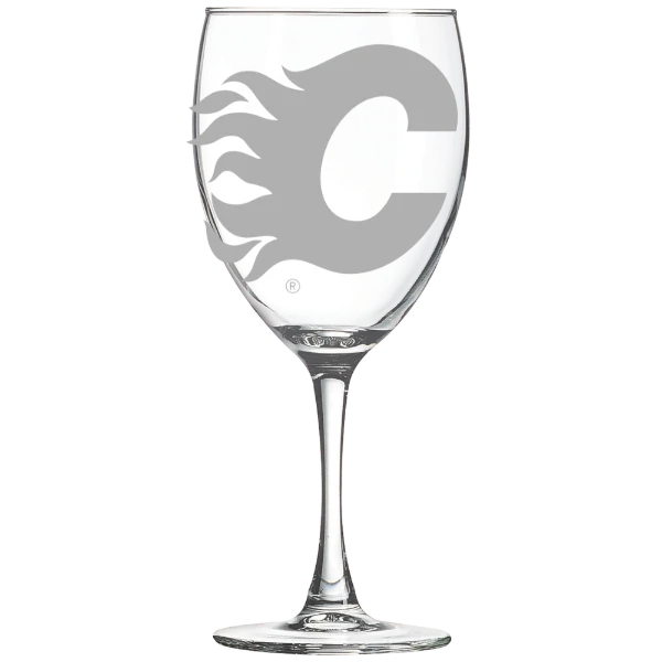 Calgary Flames Polar Camel 10 1/2 oz. Wine Glass