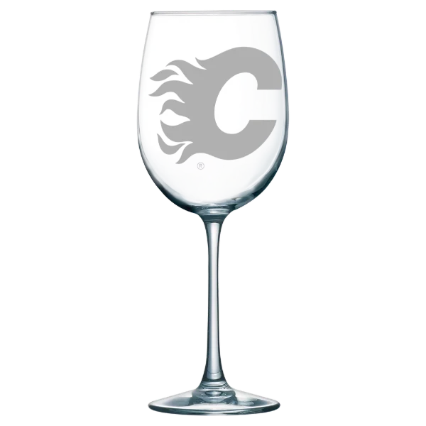Calgary Flames Polar Camel 19 oz. Wine Glass