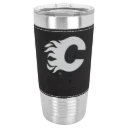 Calgary Flames Polar Camel 20 oz. Leatherette Grip Tumbler with Standard Lid