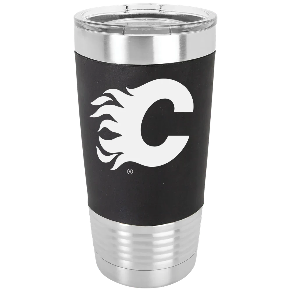 Calgary Flames Polar Camel 20 oz. Silicone Grip Tumbler with Standard Lid