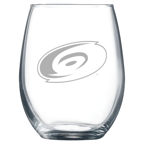 Carolina Hurricanes Polar Camel 9 oz. Stemless Wine Glass