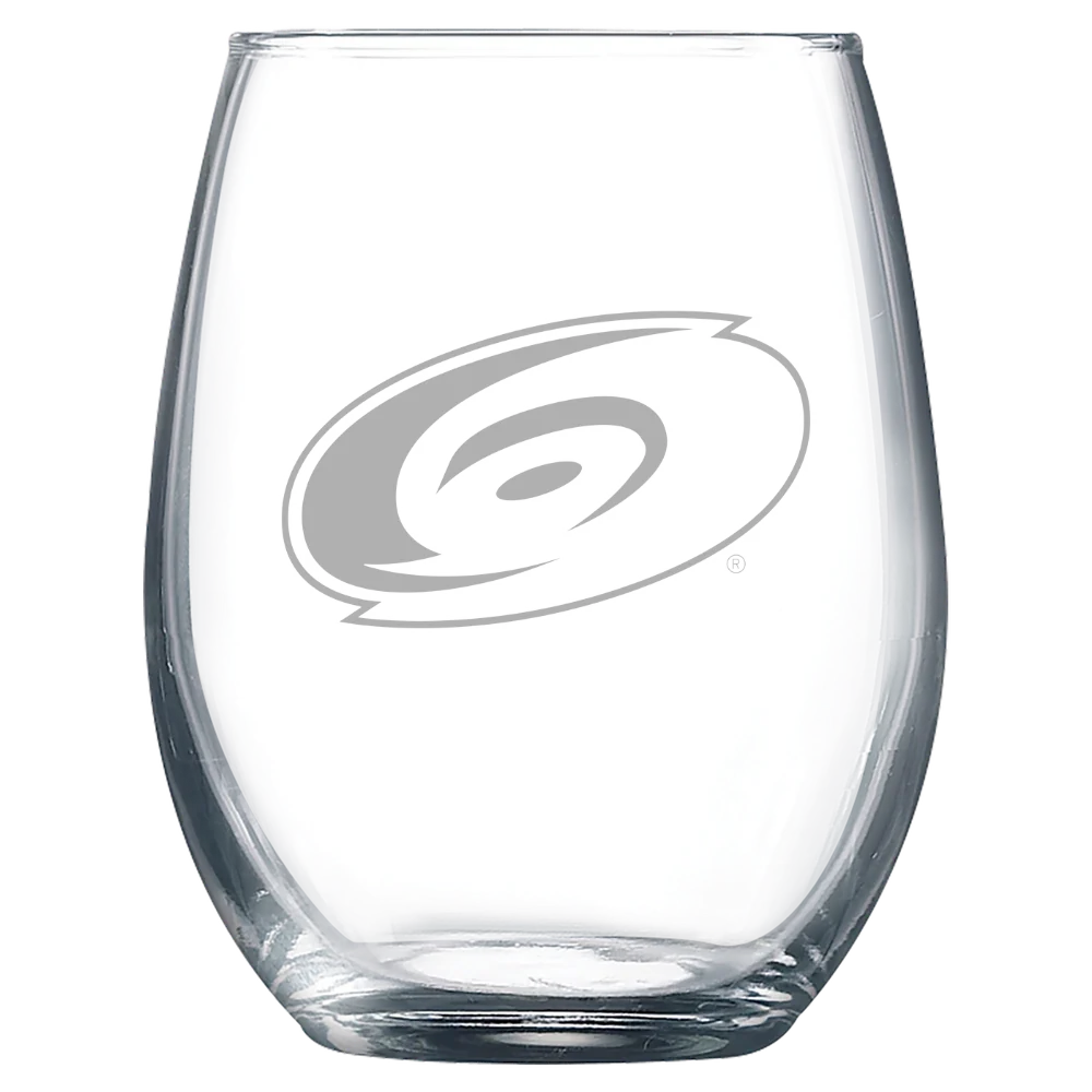 Carolina Hurricanes Polar Camel 9 oz. Stemless Wine Glass
