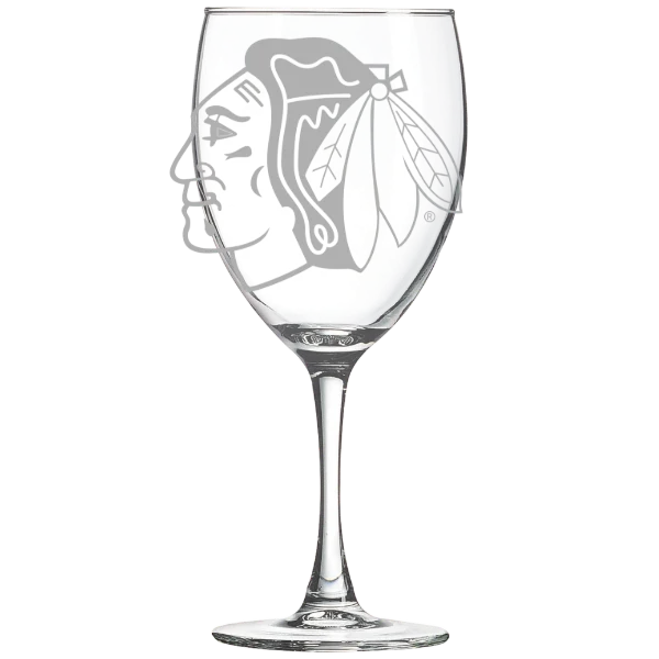 Chicago Blackhawks Polar Camel 10 1/2 oz. Wine Glass