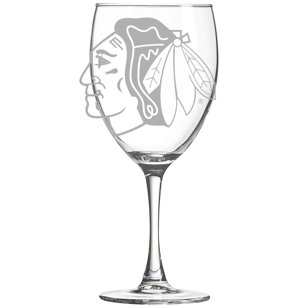 Chicago Blackhawks Polar Camel 10 1/2 oz. Wine Glass