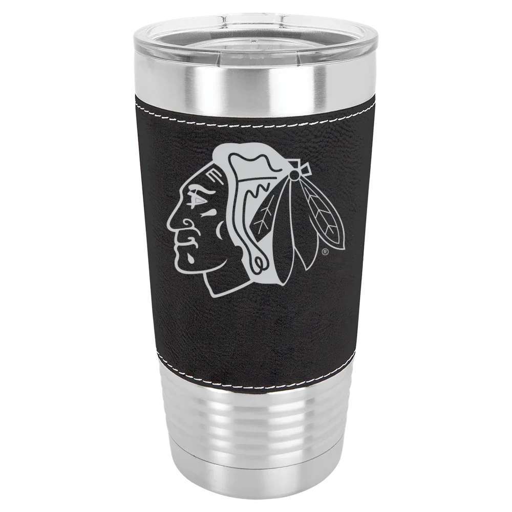 Chicago Blackhawks Polar Camel 20 oz. Leatherette Grip Tumbler with Standard Lid