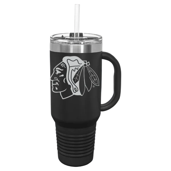 Chicago Blackhawks Polar Camel 40 oz. Travel Mug with Snap Lid & Straw