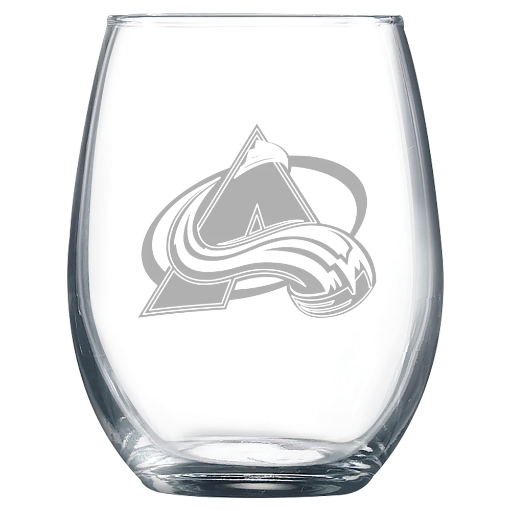 Colorado Avalanche Polar Camel 9 oz. Stemless Wine Glass