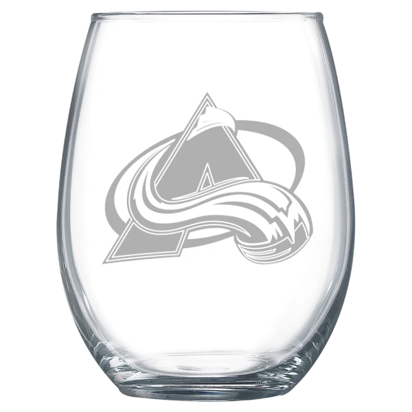 Colorado Avalanche Polar Camel 15 oz. Stemless Wine Glass