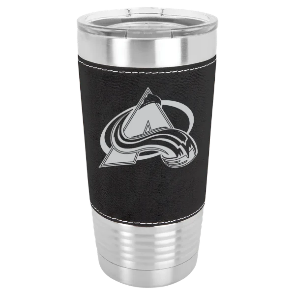 Colorado Avalanche Polar Camel 20 oz. Leatherette Grip Tumbler with Standard Lid