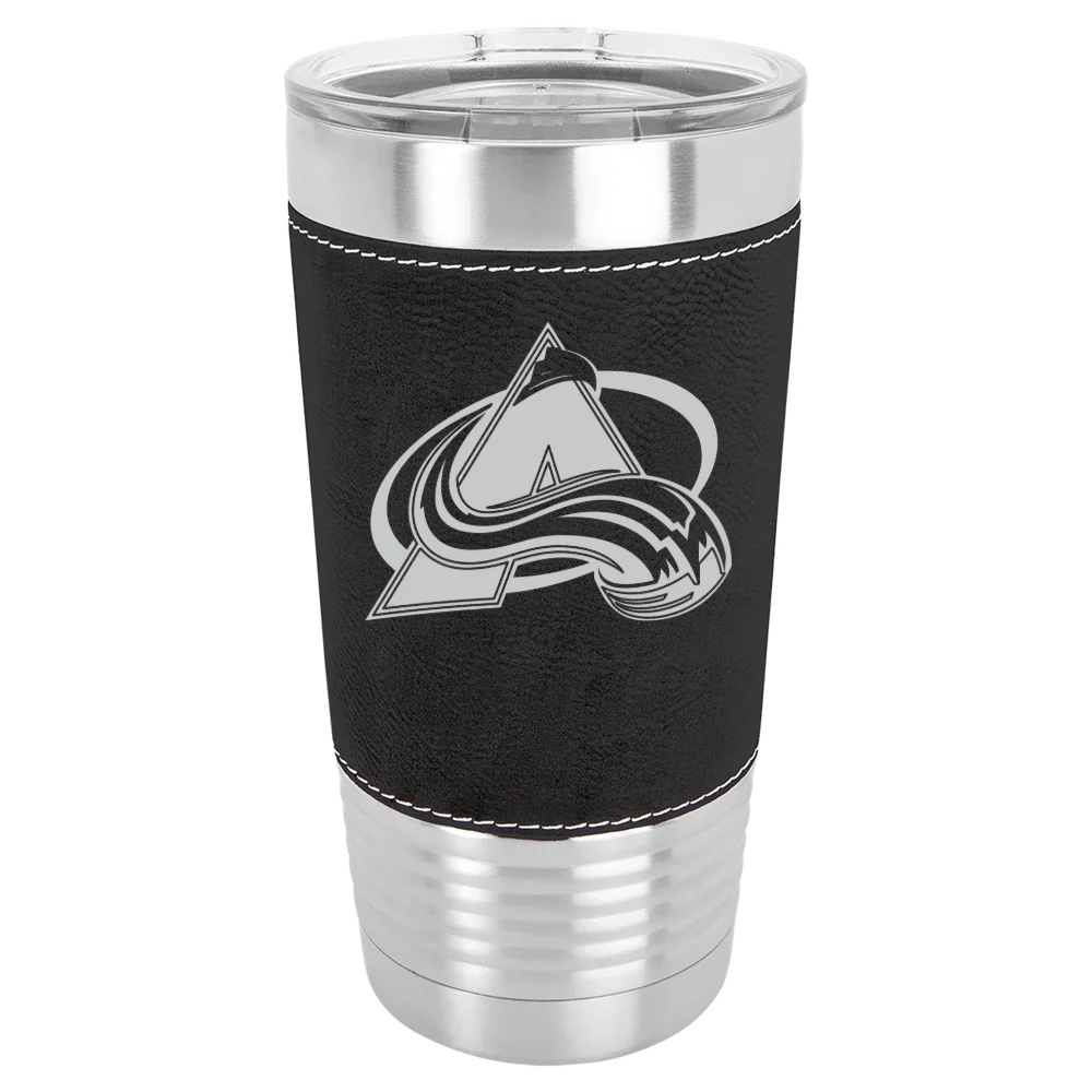 Colorado Avalanche Polar Camel 20 oz. Leatherette Grip Tumbler with Standard Lid