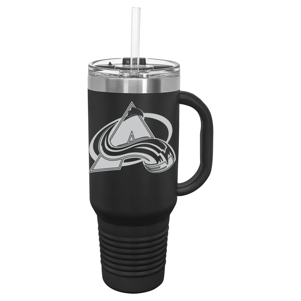 Colorado Avalanche Polar Camel 40 oz. Travel Mug with Snap Lid & Straw