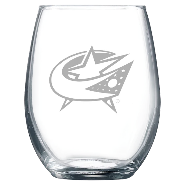 Columbus Blue Jackets Polar Camel 9 oz. Stemless Wine Glass