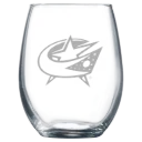 Columbus Blue Jackets Polar Camel 9 oz. Stemless Wine Glass