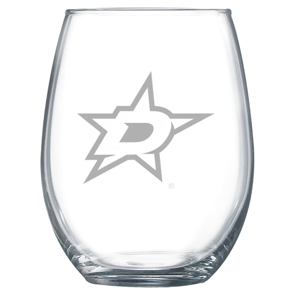 Dallas Stars Polar Camel 15 oz. Stemless Wine Glass