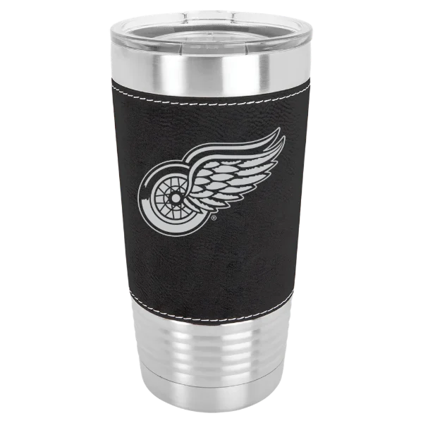 Detroit Red Wings Polar Camel 20 oz. Leatherette Grip Tumbler with Standard Lid
