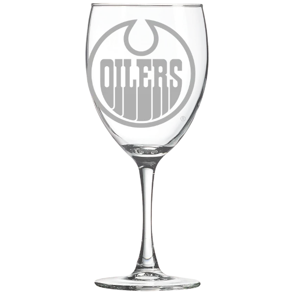 Edmonton Oilers Polar Camel 10 1/2 oz. Wine Glass