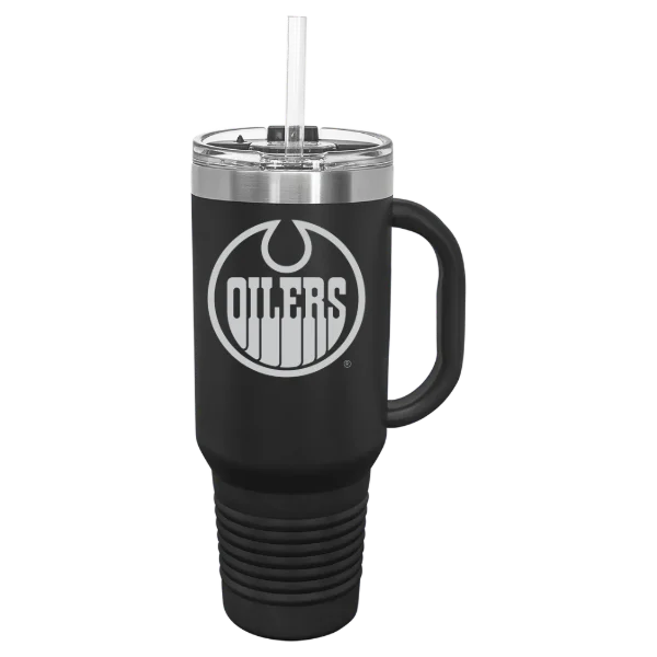 Edmonton Oilers Polar Camel 40 oz. Travel Mug with Snap Lid & Straw