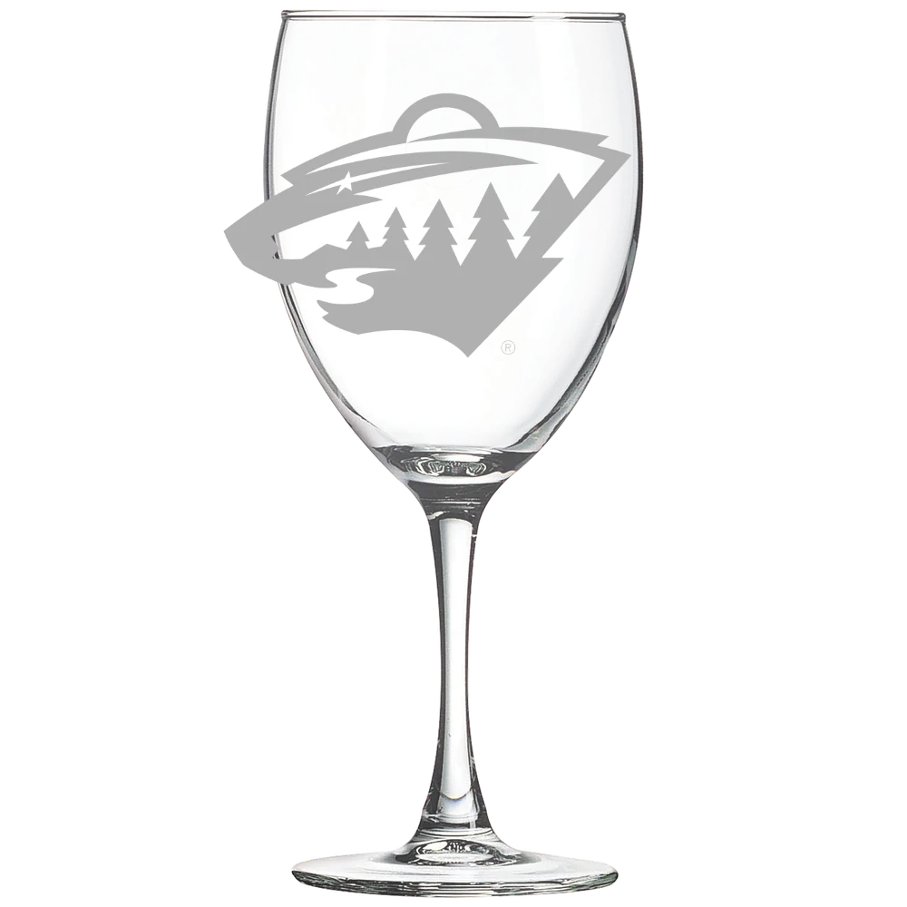 Minnesota Wild Polar Camel 10 1/2 oz. Wine Glass