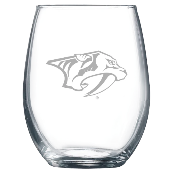 Nashville Predators Polar Camel 9 oz. Stemless Wine Glass