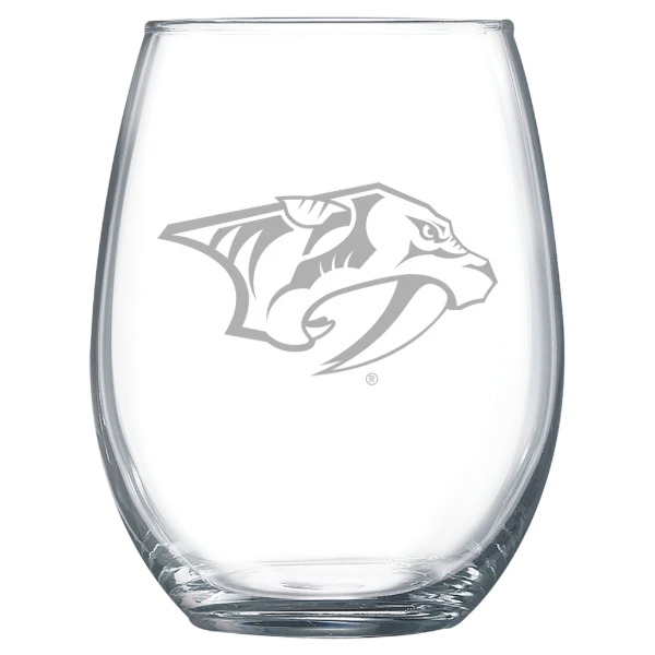 Nashville Predators Polar Camel 15 oz. Stemless Wine Glass