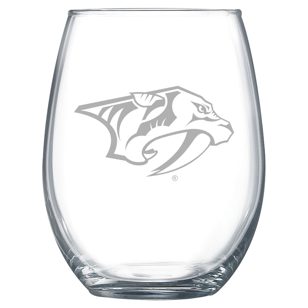 Nashville Predators Polar Camel 15 oz. Stemless Wine Glass