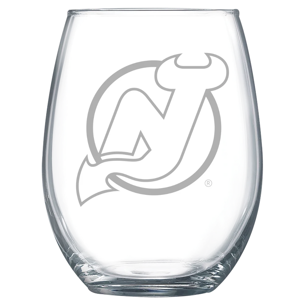 New Jersey Devils Polar Camel 15 oz. Stemless Wine Glass