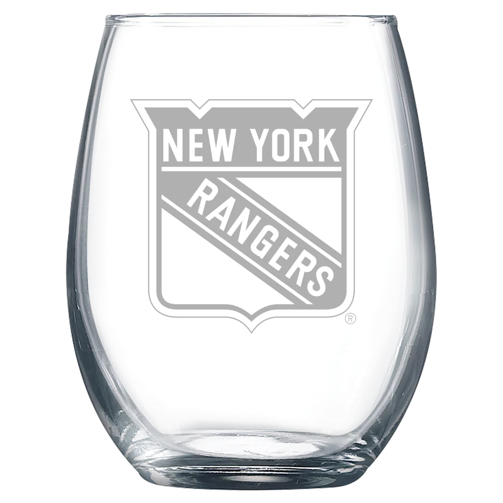 New York Rangers Polar Camel 9 oz. Stemless Wine Glass